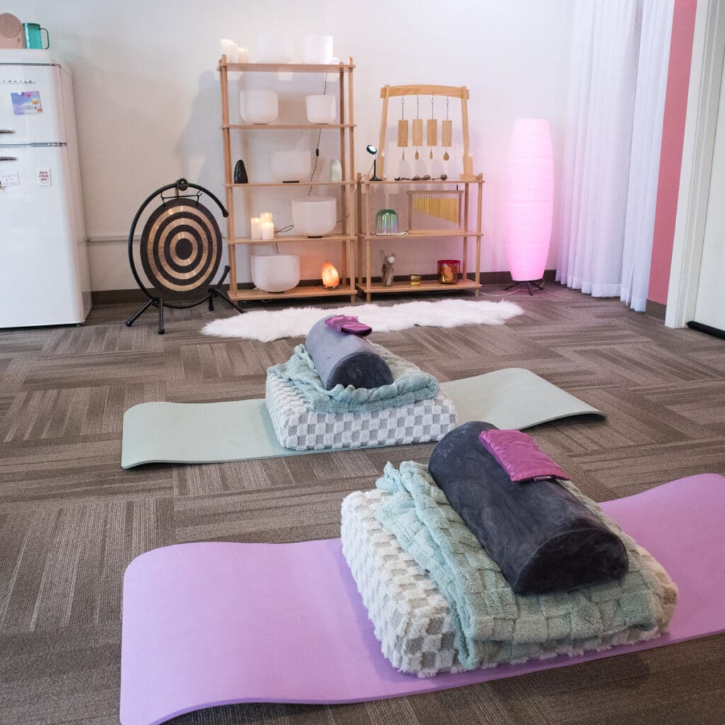 Props set up at PORTAL Therapy.